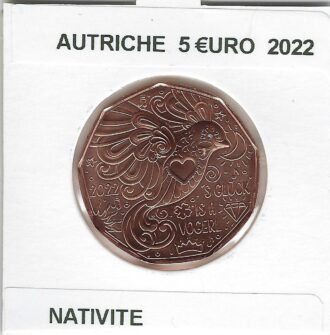 AUTRICHE 2022 5 EURO NATIVITE SUP