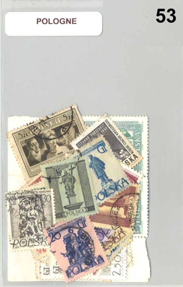 TIMBRES POLOGNE DIFFERENTS NEUF ET OBLITERES *53