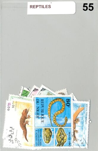 TIMBRES REPTILES DIFFERENTS NEUF ET OBLITERES *55