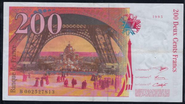 FRANCE 200 FRANCS EIFFEL 1995 B002527813 SUP