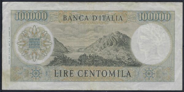 ITALIE 100000 LIRE MANZONI 03-07-1967 TTB