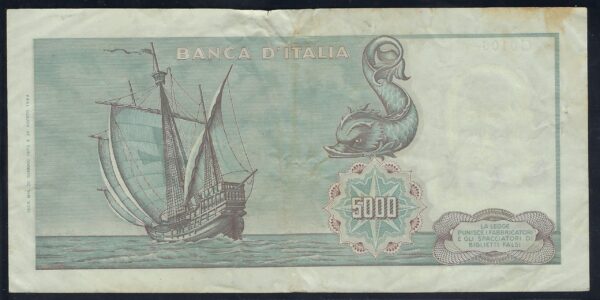 ITALIE 5000 LIRE 20-1-1970 C0106 TTB