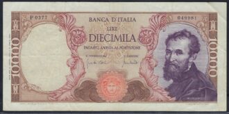 ITALIE 10000 LIRE 8-6-1970 P0377 TTB