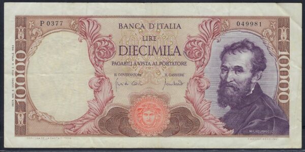 ITALIE 10000 LIRE 8-6-1970 P0377 TTB