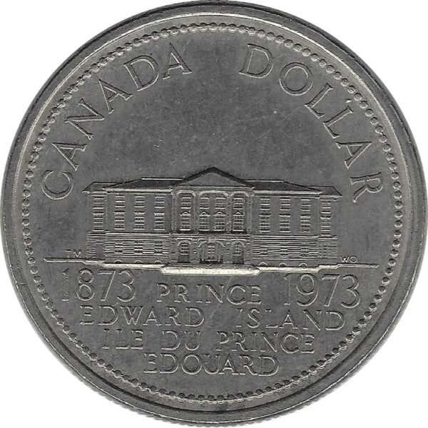 CANADA 1 DOLLAR 1973 PRINCE EDWARD ISLAND TTB+
