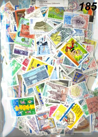 1000 TIMBRES FRANCE DIFFERENT OBLITERE *185