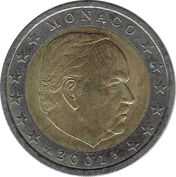 MONACO 2001 2 EURO TTB+