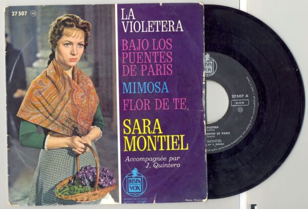 45 Tours SARA MONTIEL"LA VIOLETERA" / "MIMOSA"