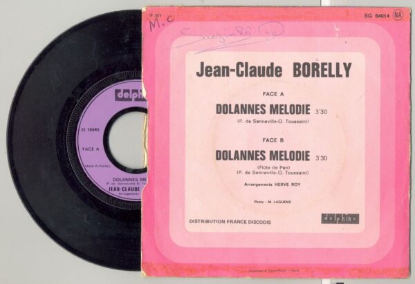 45 Tours JEAN CLAUDE BORELLY "DOLANNES MELODIE"