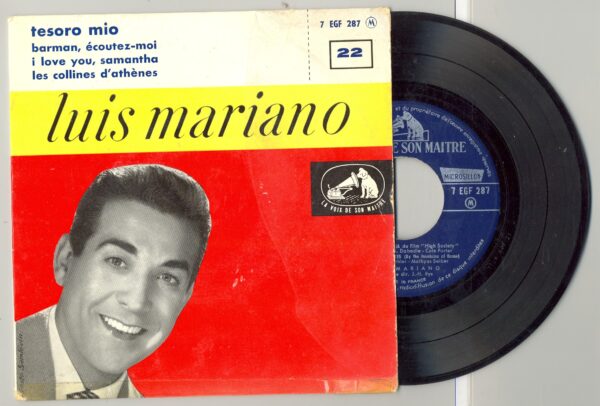 45 Tours LUIS MARIANO "TESORO MIO" / "I LOVE YOU SAMANTHA"