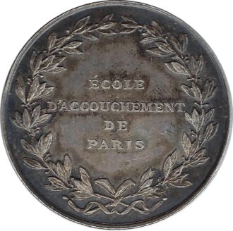 MEDAILLE - 75 ECOLE D'ACCOUCHEMENT DE PARIS Melle BOMPAIRE PRIX DE BONNE CONDUITE 1907-1909 TTB