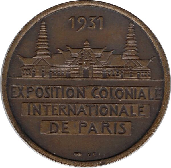 MEDAILLE - EXPOSITION COLONIALE INTERNATIONALE DE PARIS 1931 OCEANIE TTB