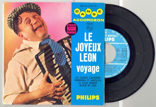 45 Tours LE JOYEUX LEON "LES FIANCES D'AUVERGNE" / "RETOUR DE LIEGE"