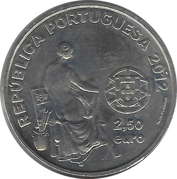 PORTUGAL 2012 2,50 EURO JOSE MALHOA SUP-