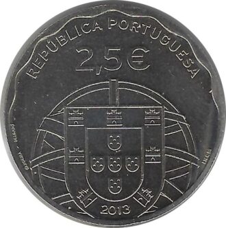 PORTUGAL 2013 2,50 EURO 100 ANOS SUBMARINO ESPADARTE SUP