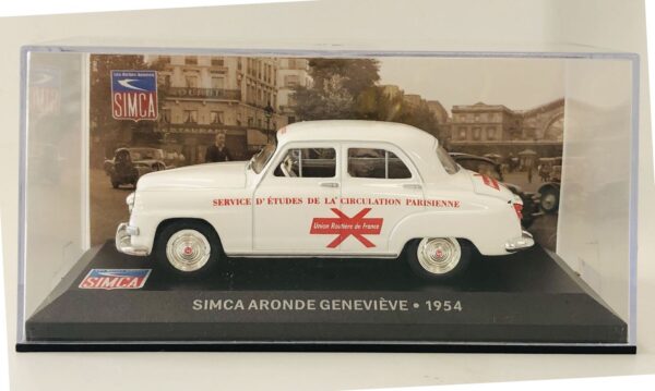 SIMCA ARONDE GENEVIEVE 1954 1/43 BOITE D'ORIGINE