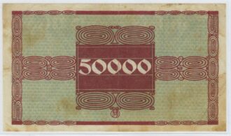 ALLEMAGNE ( GUSTSCHEIN UBER ) 50000 MARK SERIE D 03-06-1923 TTB