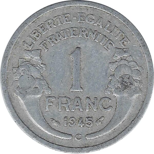 FRANCE 1 FRANC MORLON 1945 C TB
