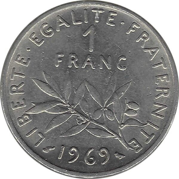 FRANCE 1 FRANC ROTY 1969 TTB+