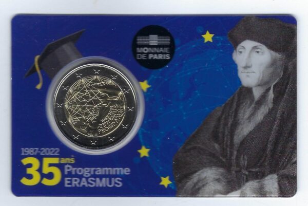 FRANCE 2022 2 EURO COMMEMORATIVE ERASMUS B.U