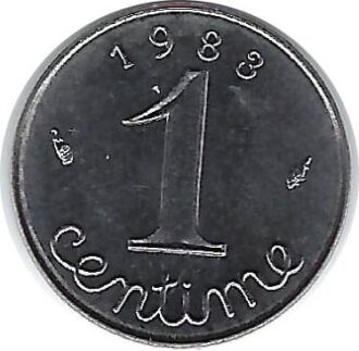 FRANCE 1 CENTIME EPI 1983 SUP