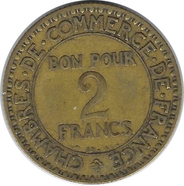FRANCE 2 FRANCS DOMARD 1920 TB+ N2