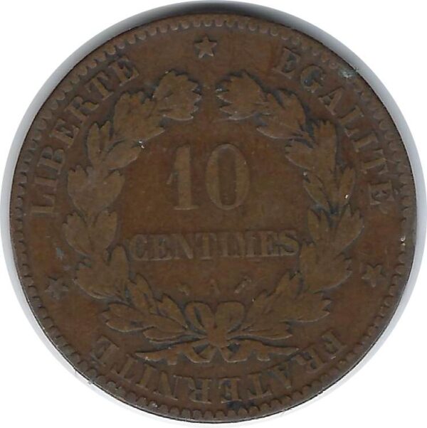 FRANCE 10 CENTIMES CERES 1885 A TB