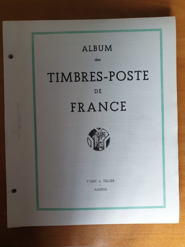 ALBUM D'OCCASION avec FEUILLES FO 1960-1990 Yvert et Tellier Marqué TIMBRES DE FRANCE