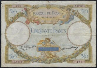 FRANCE 50 FRANCS L.O. MERSON 23-4-1931 N.8003 TB+