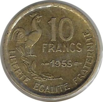 FRANCE 10 FRANCS GUIRAUD 1955 TTB+