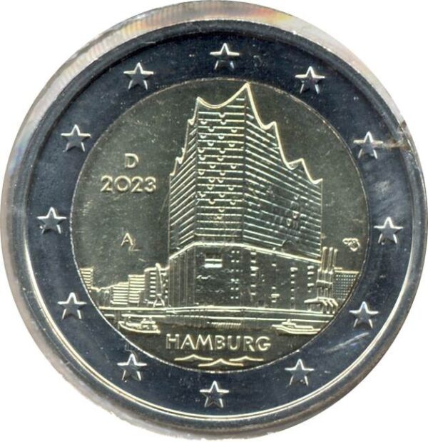 ALLEMAGNE 2023 A 2 EURO COMMEMORATIVE HAMBOURG SUP