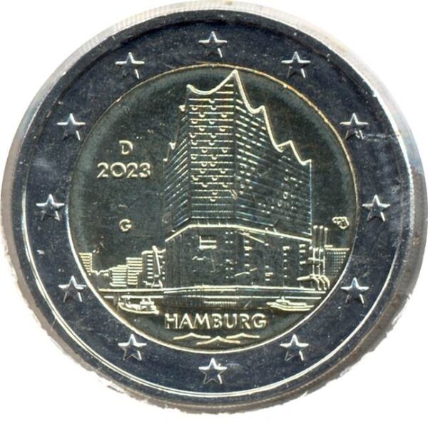 ALLEMAGNE 2023 G 2 EURO COMMEMORATIVE HAMBOURG SUP
