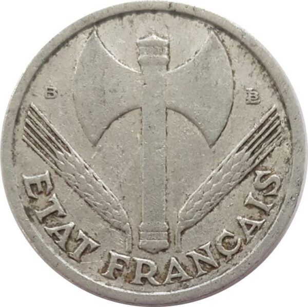 FRANCE 1 FRANC BAZOR 1943 B TB+
