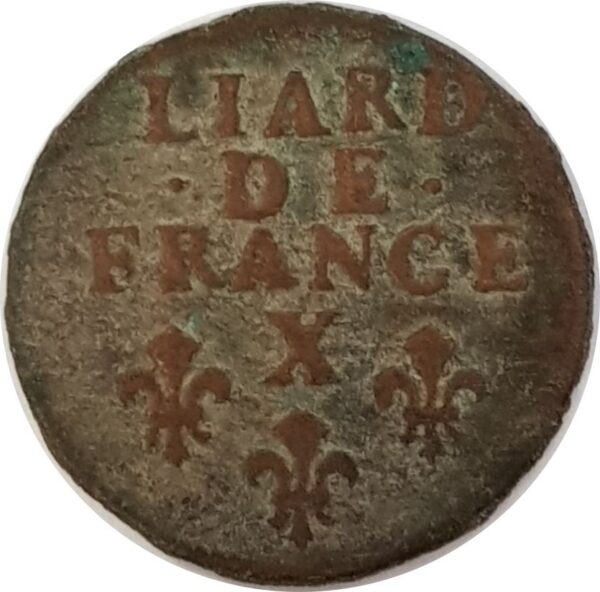 LOUIS XIV (1643-1715) LIARD DE FRANCE 1696 X (Amiens) 3gr38 TB+