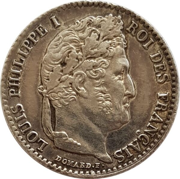 FRANCE 1/4 FRANC LOUIS PHILIPPE 1843 B (Rouen) TTB+