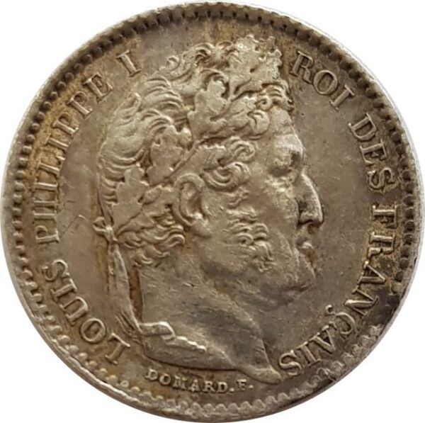FRANCE 25 CENTIMES LOUIS PHILIPPE I 1845 B (Rouen) TTB