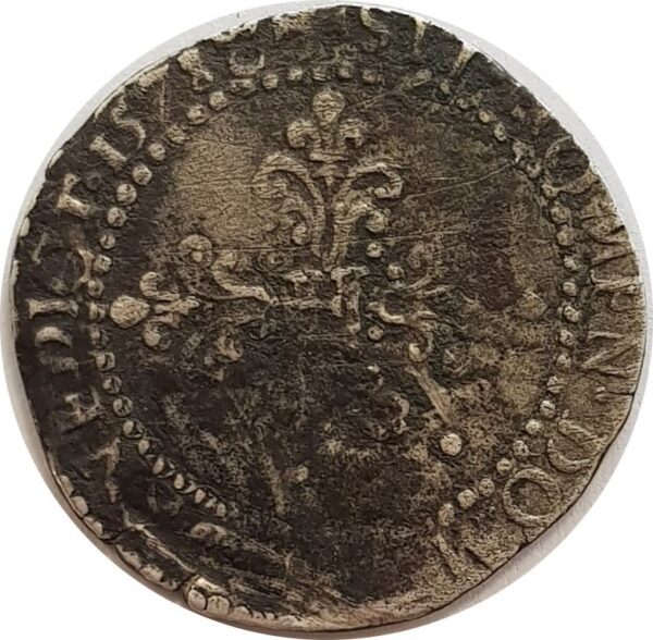 HENRI III (1574-1589) DEMI FRANC 1578 .I. (Limoges) B+