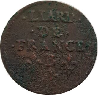 LOUIS XIV (1643-1715) LIARD DE FRANCE 1657 B* (Pont De L'Arche) TB+