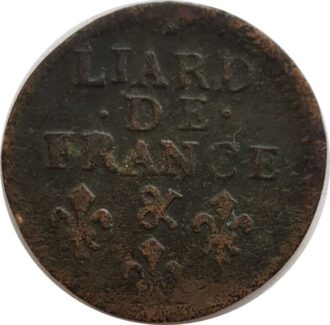 LOUIS XIV (1643-1715) LIARD DE FRANCE 1699 & (Aix) TB+