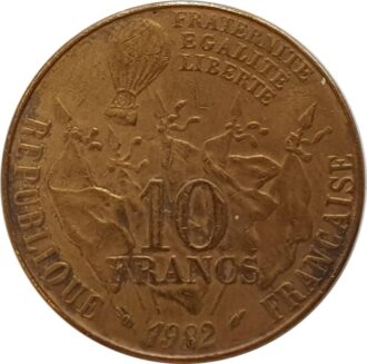 FRANCE 10 FRANCS GAMBETTA 1982 FAUSSE