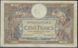 FRANCE 100 FRANCS MERSON SANS LOM 18-6-1918 W.4785 TB+