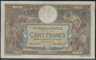 FRANCE 100 FRANCS MERSON SANS LOM 5-4-1919 W.5763 TB+