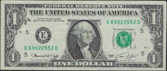 U.S.A VIRGINIE 1 DOLLAR 1974 SERIE D295 TTB+