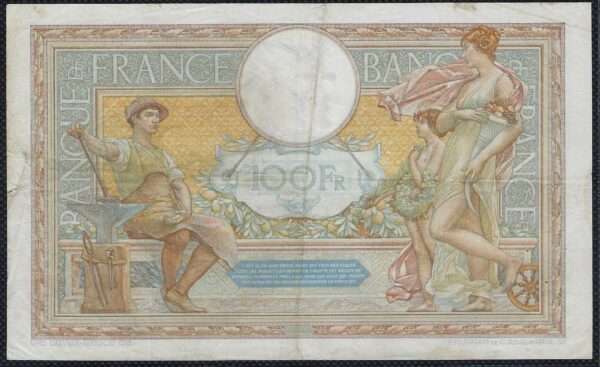 FRANCE 100 FRANCS MERSON SANS LOM 17-3-1938 S.58414 TTB