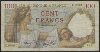 FRANCE 100 FRANCS SULLY 6-2-1941 K.18964 TB+