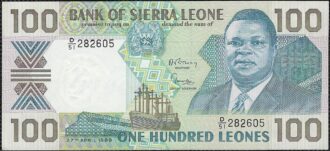 SIERRA LEONE 100 LEONES 27-4-1989 SERIE D51 NEUF