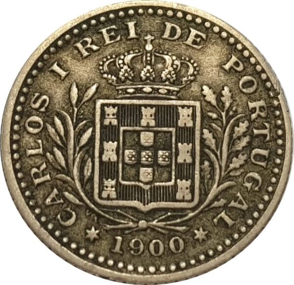 PORTUGAL 50 REIS 1900 TTB