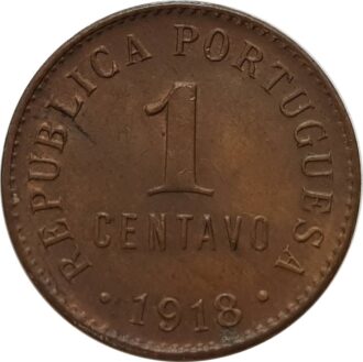 PORTUGAL 1 CENTAVO 1918 TTB+
